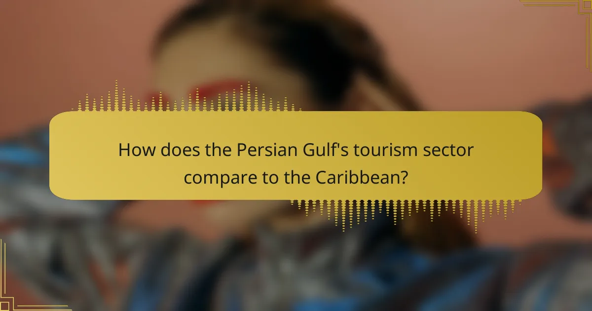 How does the Persian Gulf's tourism sector compare to the Caribbean?