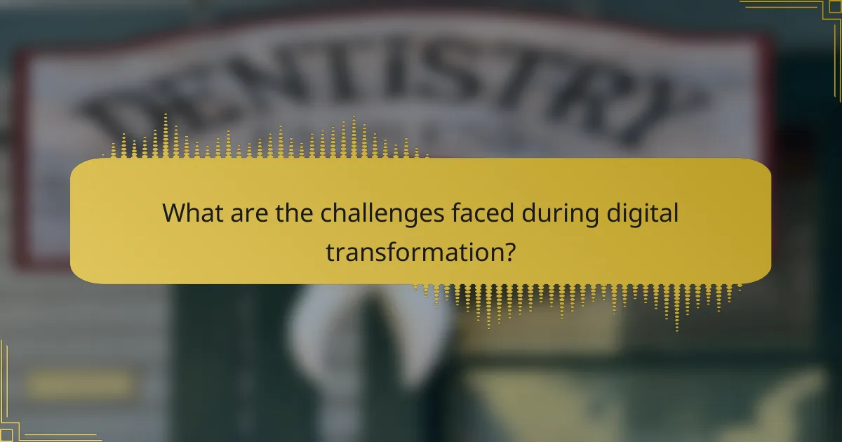 What are the challenges faced during digital transformation?